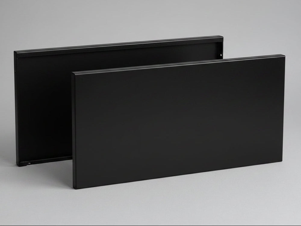 CUBY side plate set black-lacquered steel CUBY. Height 40 cm – multiple sizes