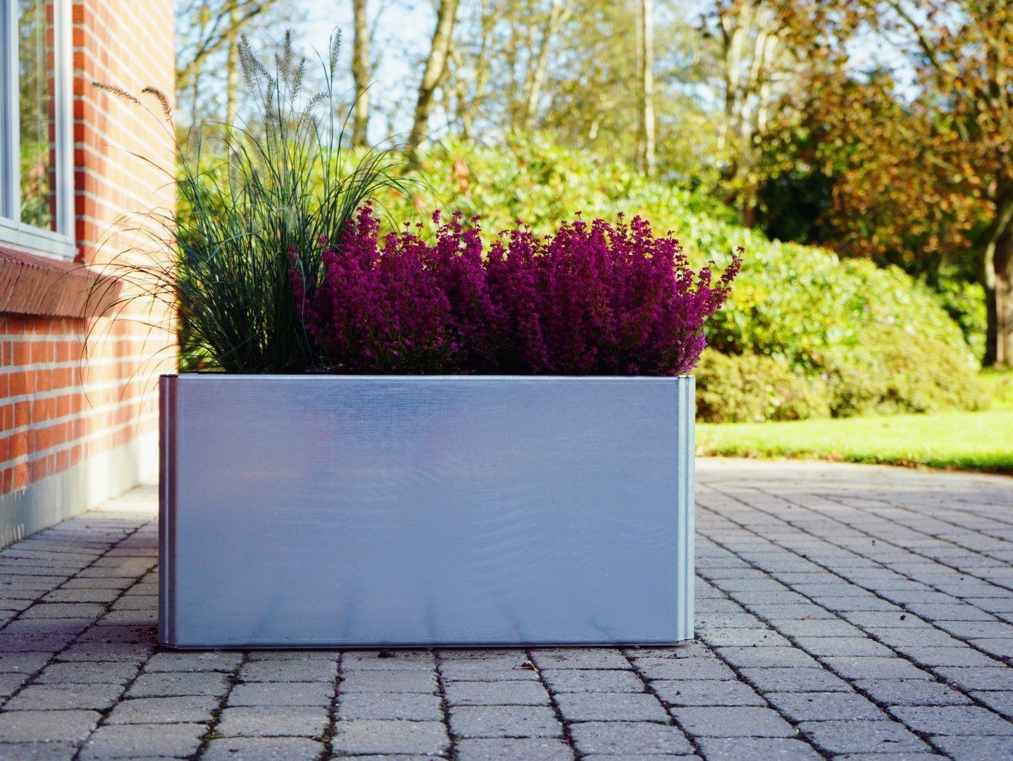 Plantekasse galvaniseret stål EDGY 80 x 40 x 40 cm