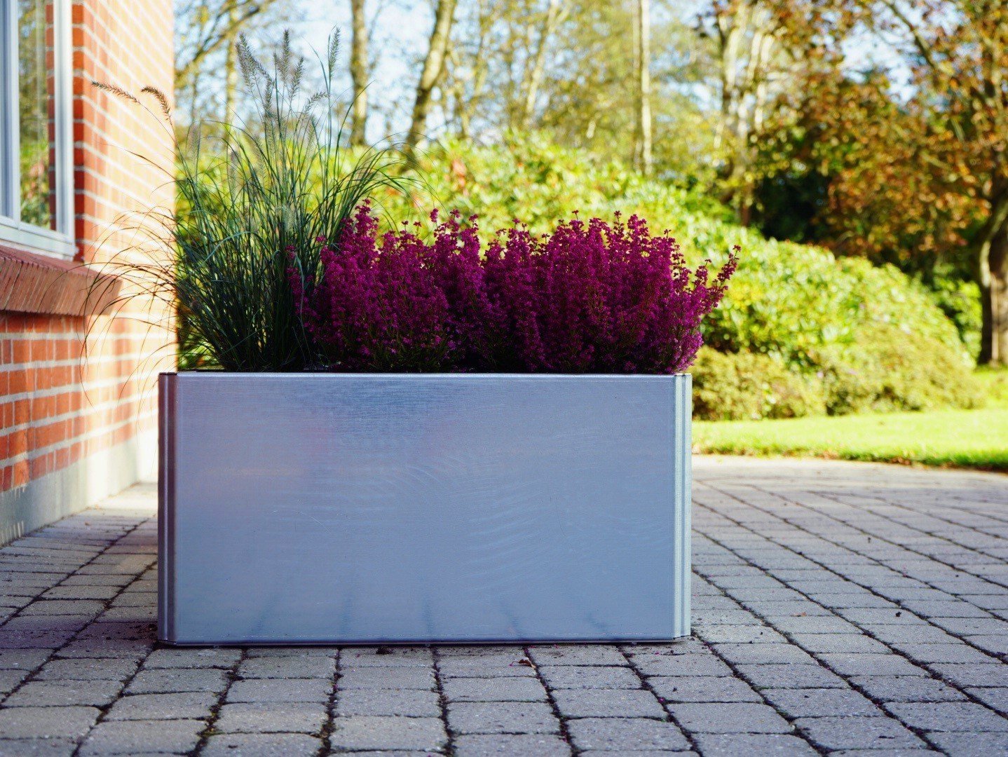 Plantekasse galvaniseret stål EDGY 80 x 40 x 40 cm