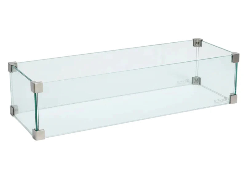 Glas Windschutz für Gasbrenner Tisch