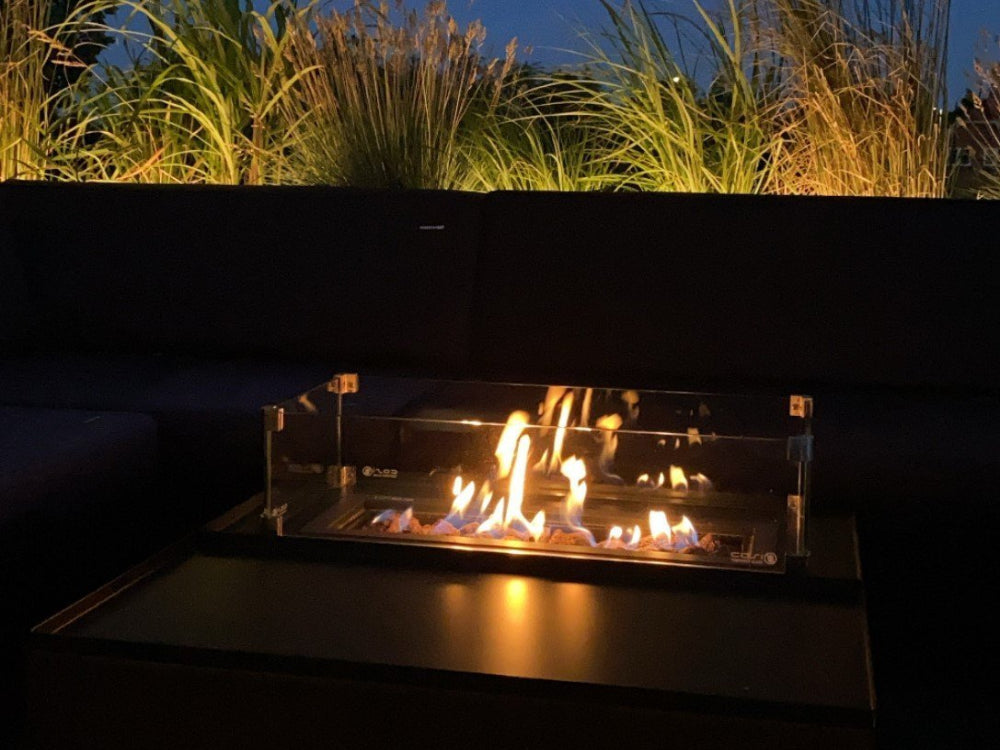 Glasrahmen für Gasbrenner Tisch