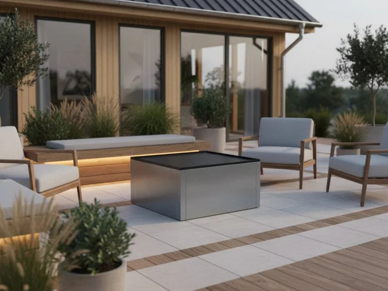 Loungetisch aus verzinktem Stahl