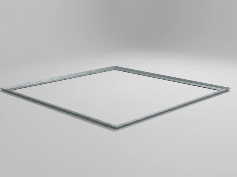 Tropfschale aus verzinktem Stahl mit Rahmen