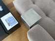 BAZE side table in raw steel – 24.5 cm