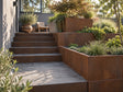 Corten retaining wall