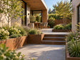Corten retaining wall
