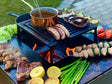 BBQ fire pit CUBY black 80 x 80 x 80 cm