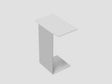 BAZE side table in raw steel – 39.5 cm