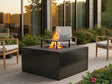 BBQ fire pit CUBY black 80 x 80 x 40 cm