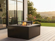 BBQ fire pit CUBY black 80 x 80 x 40 cm