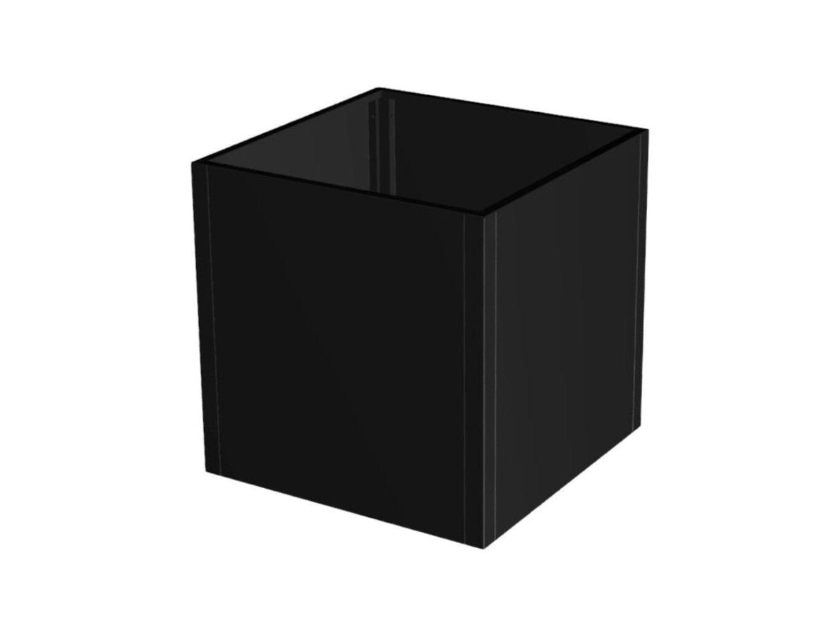 Black planter box CUBY 80 x 80 x 80 cm