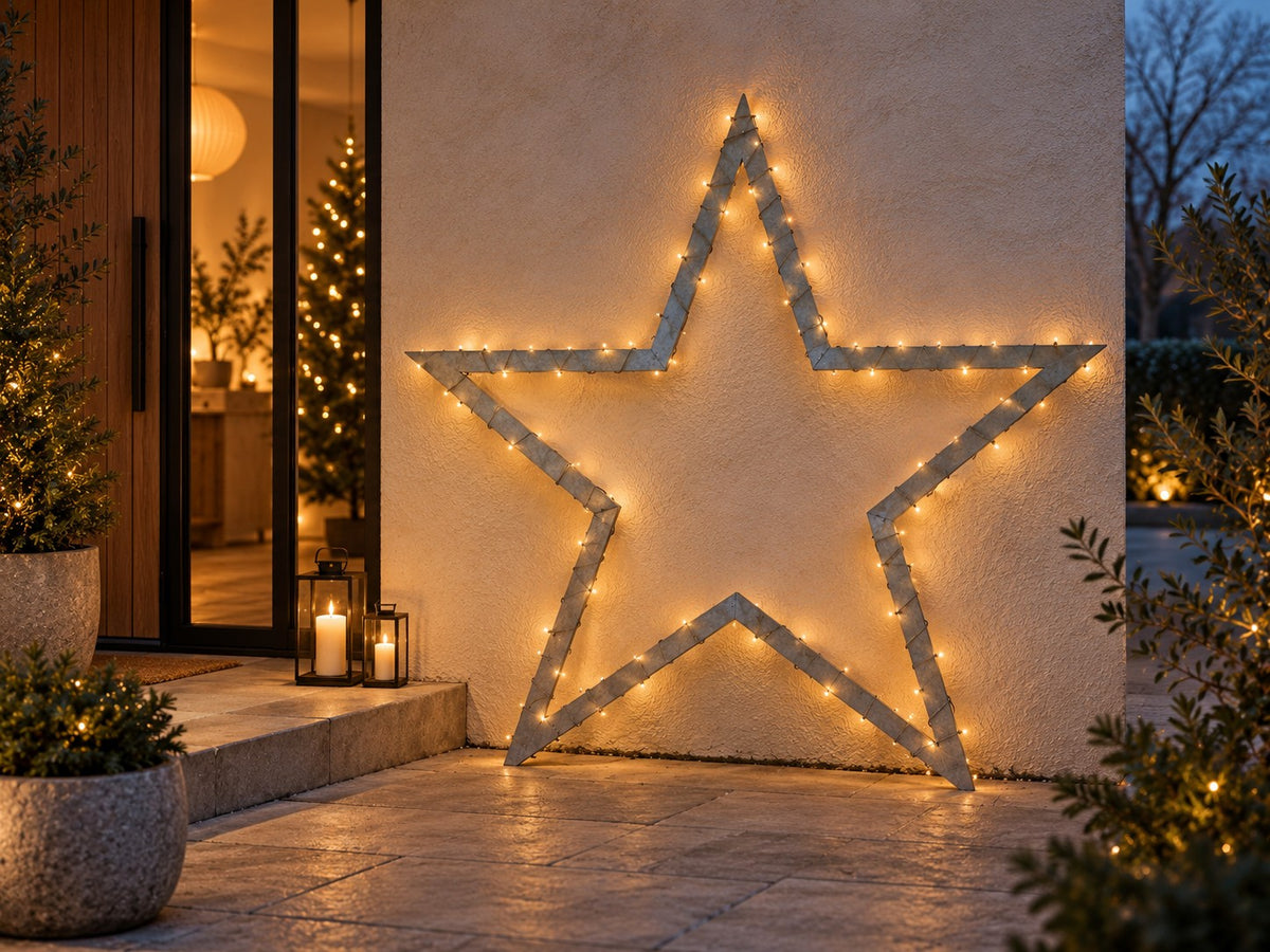 Galvanized steel star – Christmas decoration
