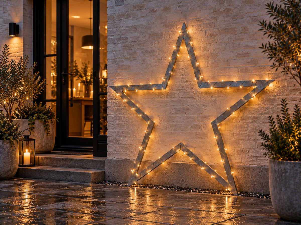 Galvanized steel star – Christmas decoration