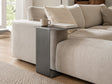 BAZE side table in raw steel – 39.5 cm
