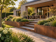 Corten retaining wall