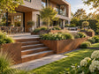Corten retaining wall