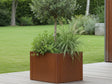 Raised bed corten steel CUBY. W60 x H40 cm, multiple lengths