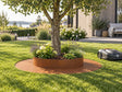 Robot mower edging ring – combined mowing strip and garden bed ring