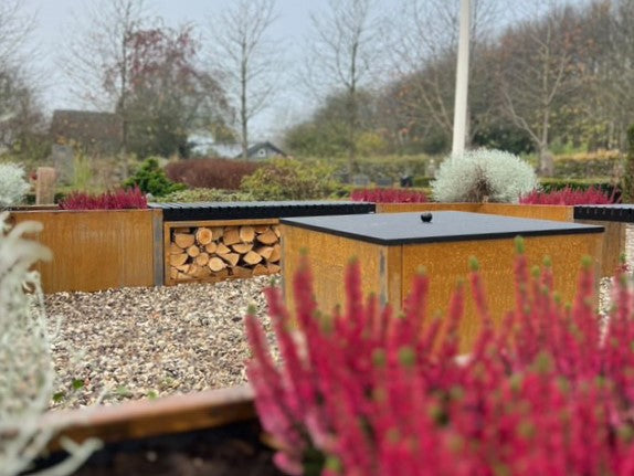 Garden bonfire corten steel CUBY