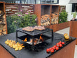 BBQ fire pit CUBY corten steel 80 x 80 x 80 cm