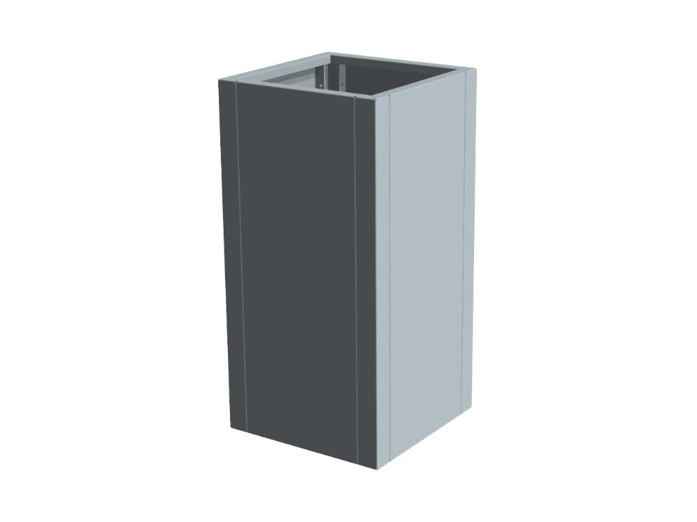 CUBY Pflanzkübel aus verzinktem Stahl als freigestelltes Produkt