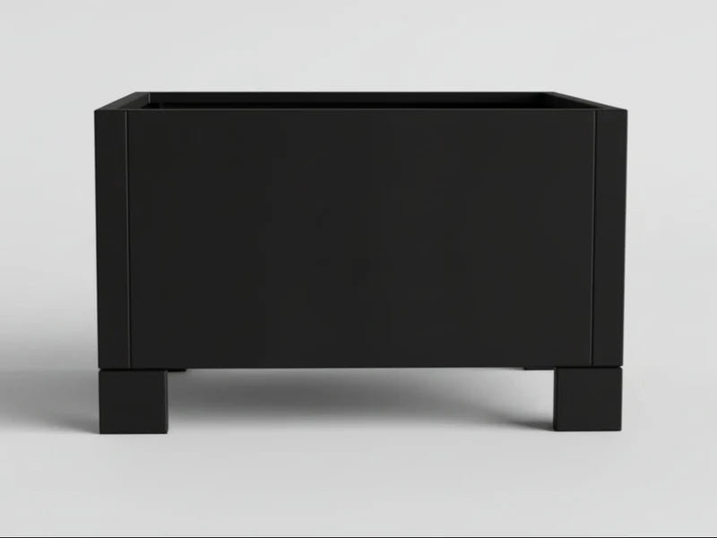 Support legs black-lacquered for planters/BBQ fire pit grill (1 piece)