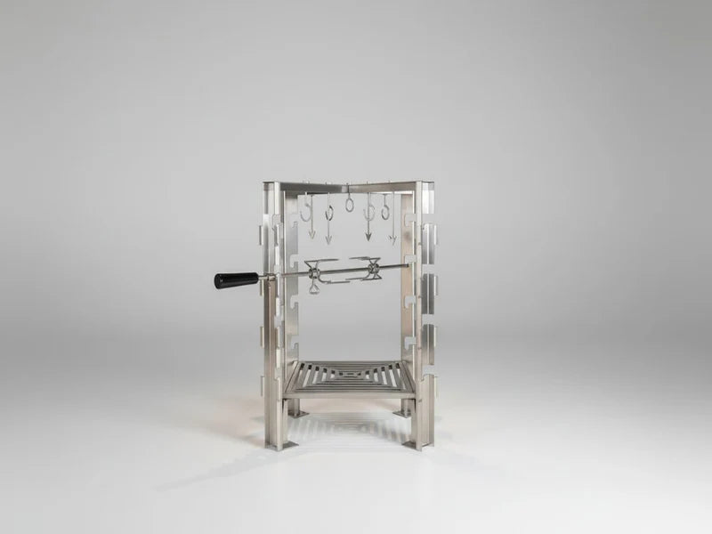 Rotisserie Stativ aus Edelstahl
