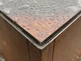 Drypbakke i galvaniseret stål til bålgrill 80 x 80 cm