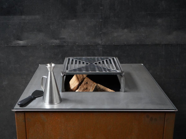 Pelle à cendres cheminée Dixneuf Tribu gris - Barbecue & Co